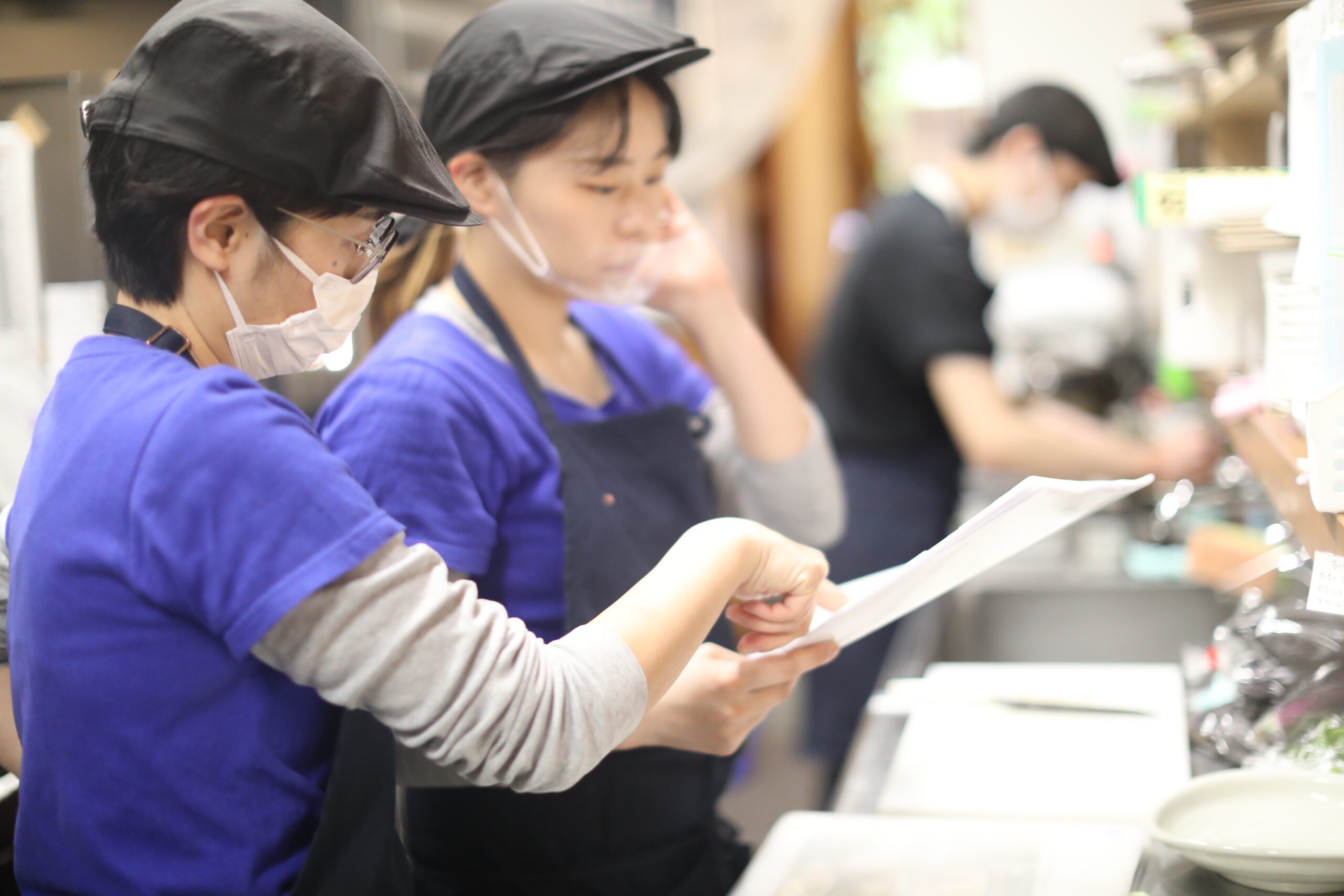 作業に取り組む様子